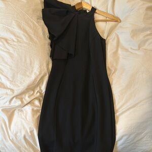 Elegant Black Ruffle Dress